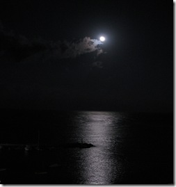 Moon over the bay